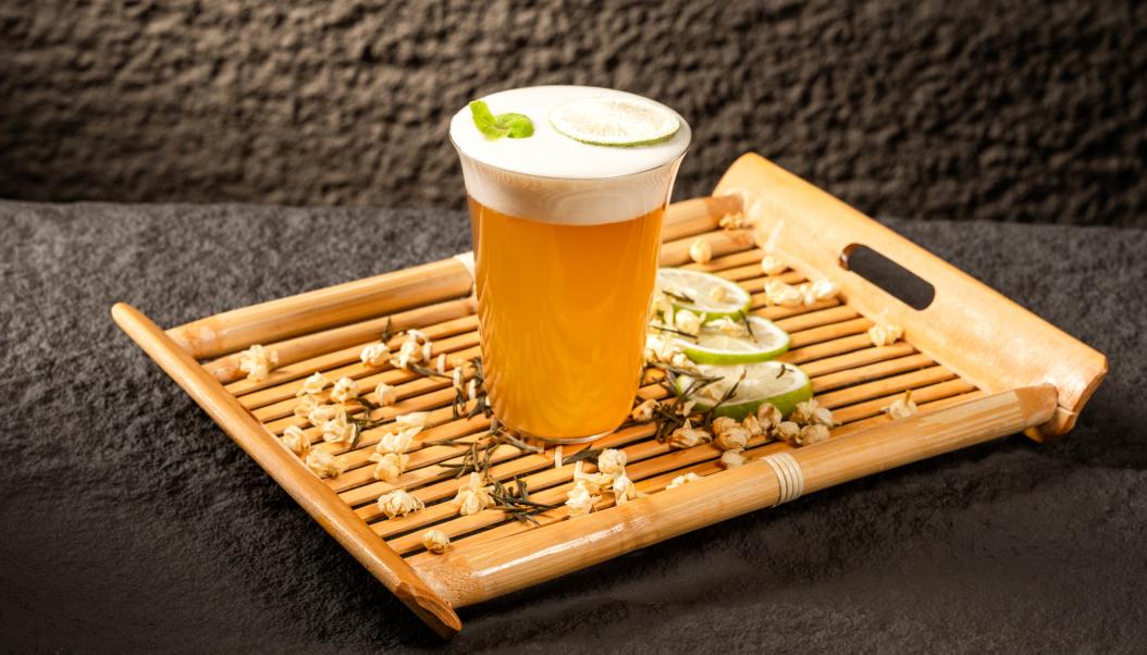 火鍋春季甜品，加盟店新品，抹茶奶豆腐！